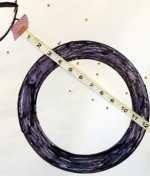 Target after chrono work _ off hand_ many shot like a pistol with extended arms w tape.jpg Target after chrono work _ off hand_ many shot like a pistol with extended arms w tape.jpg