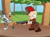 a-cartoon-of-elmer-fudd-holding-a-carrot-and-bugs-bunny-h5ovnaxyhpzlyrs6.gif