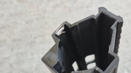 Handguard damage from charging handle slide.jpg Handguard damage from charging handle slide.jpg
