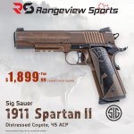 Sig Sauer, 1911, Spartan II, Distressed Coyote, 45 ACP poster.jpg Sig Sauer, 1911, Spartan II, Distressed Coyote, 45 ACP poster.jpg