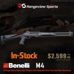 Benelli M4 12 Gauge Tactical Semi-Auto Shotgun with Collapsible Pistol Grip Stock Non-Restricted.jpg