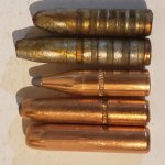 Carcano Bullets - 160, 155, 130, 175 and 143.jpg