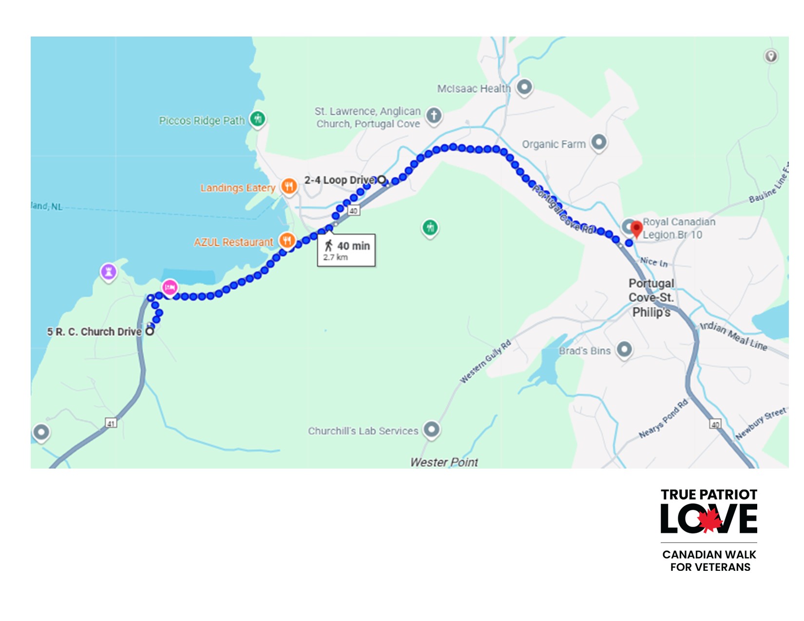 2022 White Rock Route Map